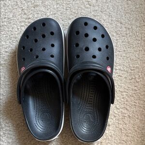 CROCS Platform Black Clogs